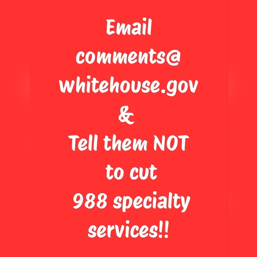 988 SPECIALTY SERVICES NEED SAVING FOR VETERANS, LGBTQIA+, & OTHER MINORITIES!